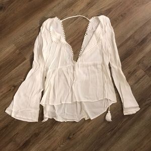 Forever 21 Boho White Blouse